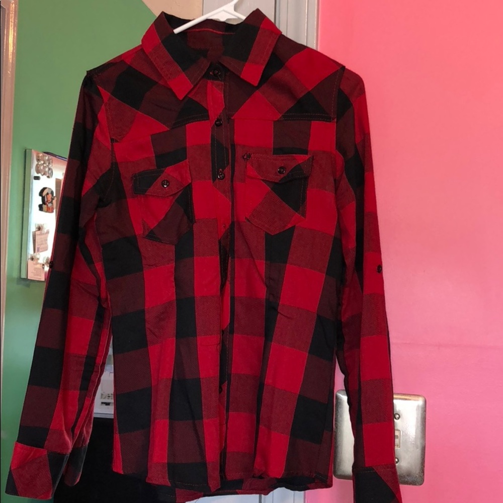 Red and Black Checkered Flannel